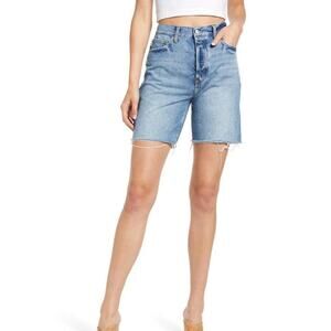 Lovers & Friends Devon High Waist Denim 90s Cutoff Shorts In Islandia